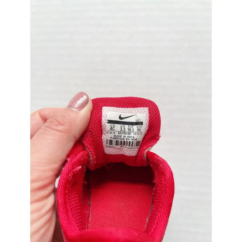 Nike Red Flex Contact 3 Sneakers Size 3c